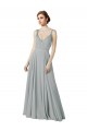 Figure Flattering Chiffon Bridesmaid Dress with Beaded Detail