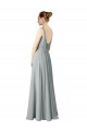 Figure Flattering Chiffon Bridesmaid Dress with Beaded Detail