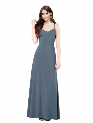 Cheap Classic Spandex Bridesmaid Dress / Prom Dress with Scoop Neckline Toronto